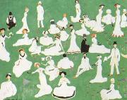 Repose Society in Top Hats (mk19) Kasimir Malevich